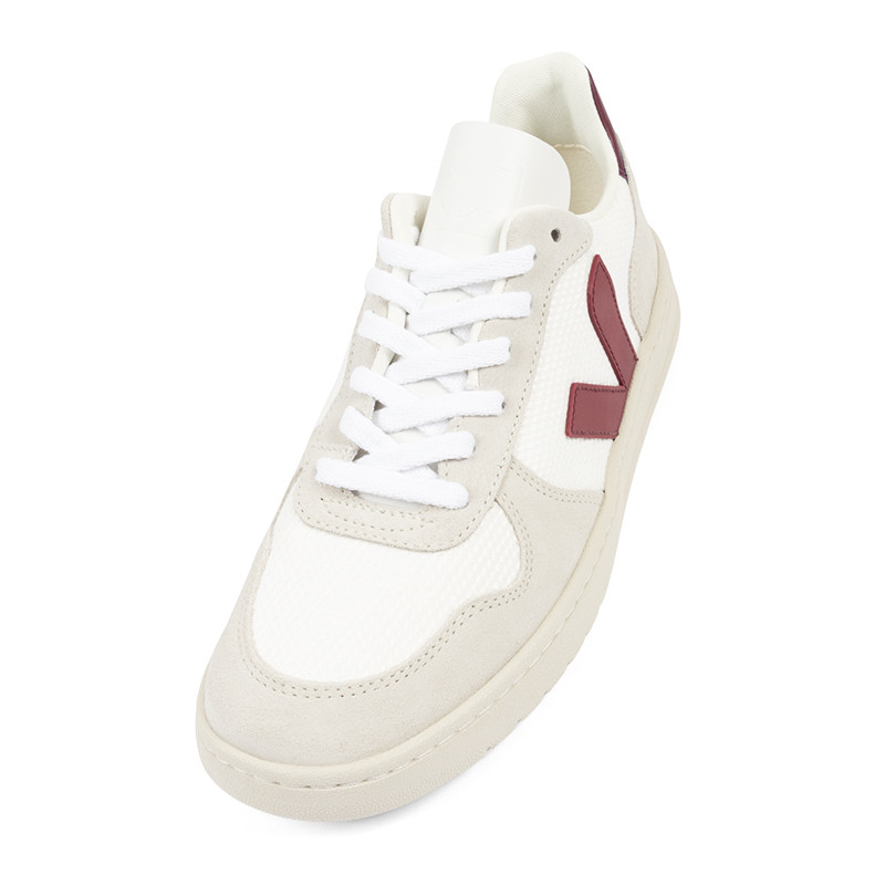 V 10 B Mesh White Natural Marsala Sneaker