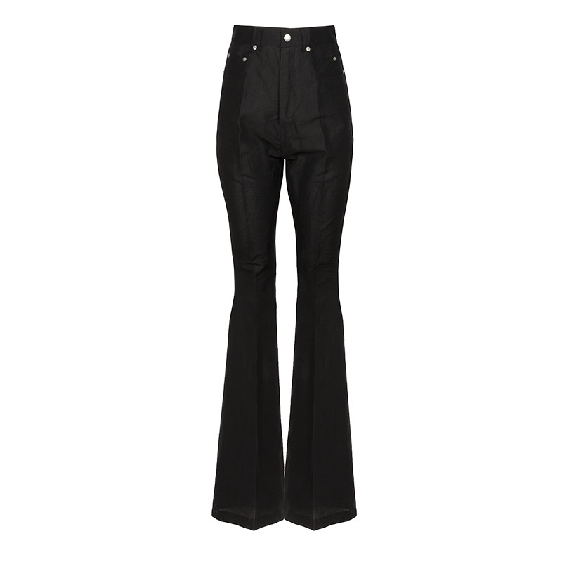 RICK OWENS Bolan leather flared pants