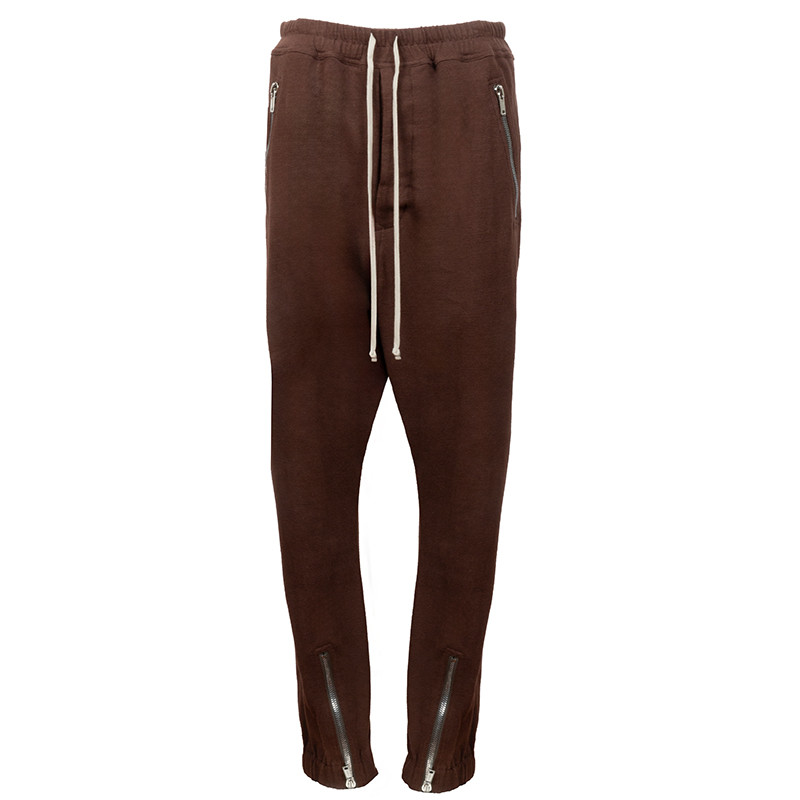 Rick Owens Brown Track Pants | Alan Bilzerian