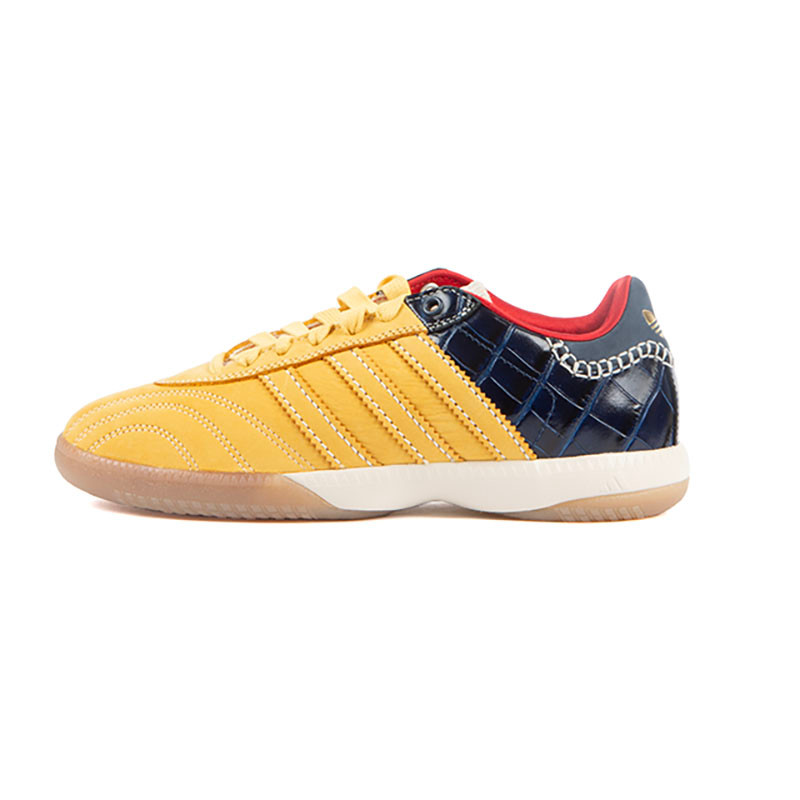 Adidas x Wales Bonner Yellow and Navy Croc Skin Samba | Alan Bilzerian