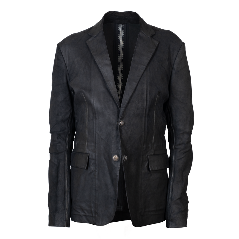 Lambskin Leather Elongated Sports Jacket