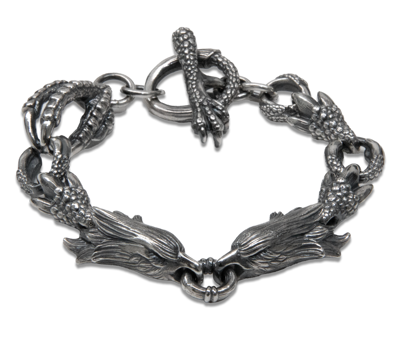 Gothic Yohji Yamamoto Silver 950 Eagle Bracelet