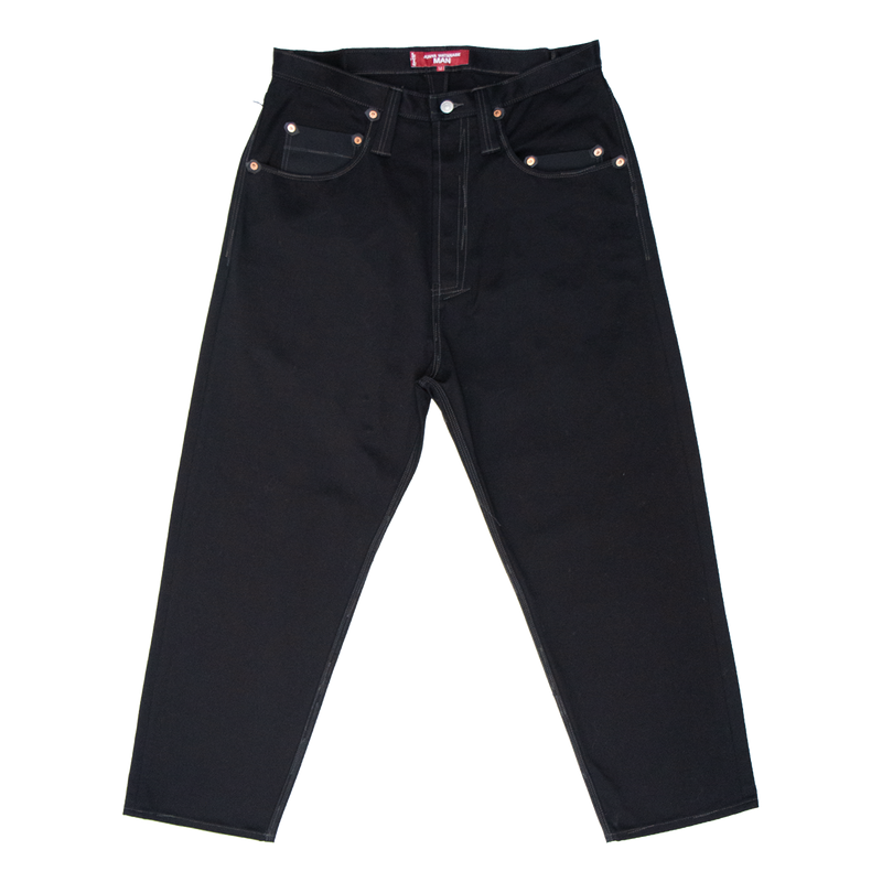 Abstract Buckle-Back Pants