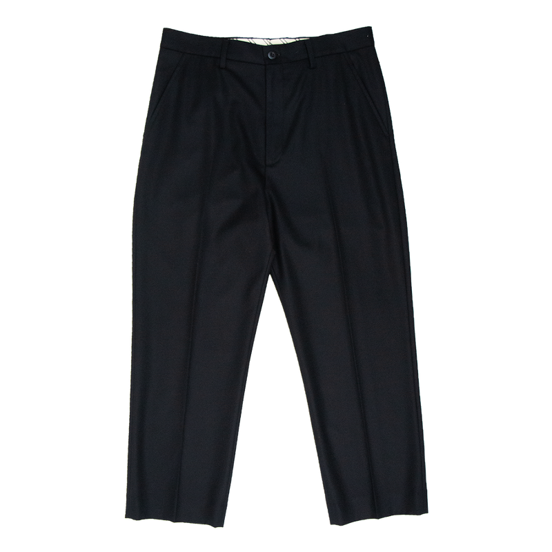 Split-Back Wool Trousers 