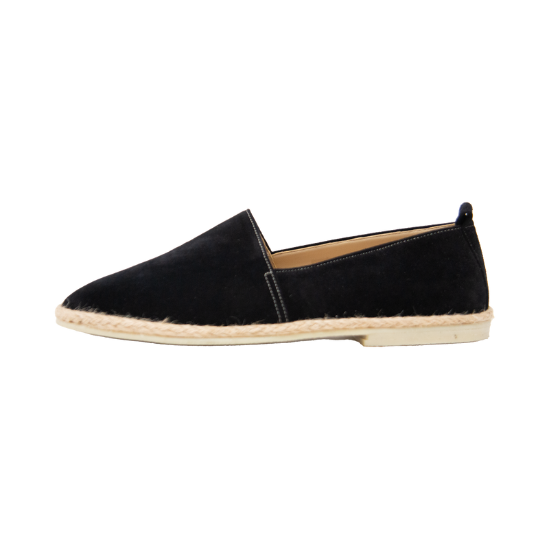 Black Suede Espadrilles 