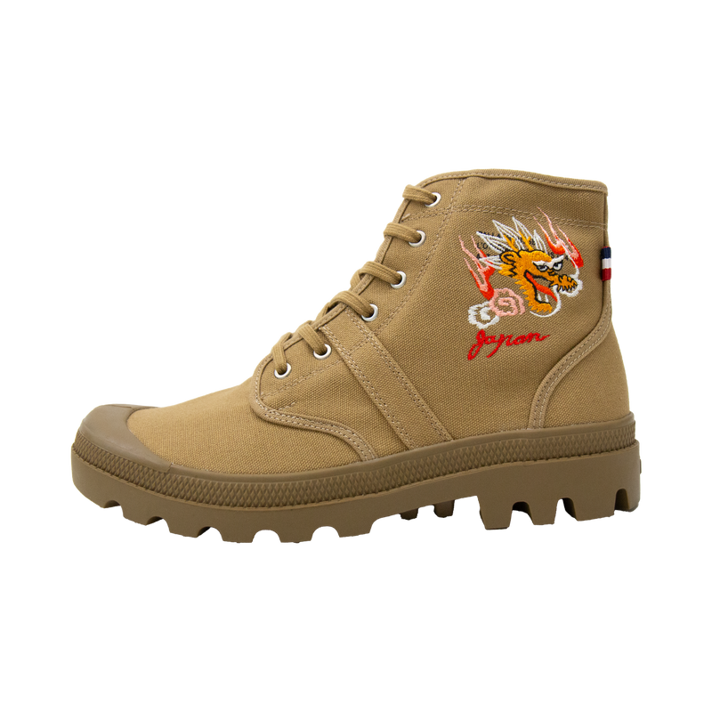 Junya x Palladium Dragon Embroidered High Top Shoe