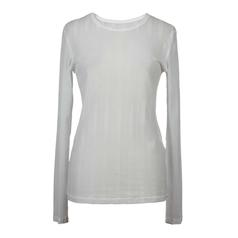Sheer Striped L/S Tee