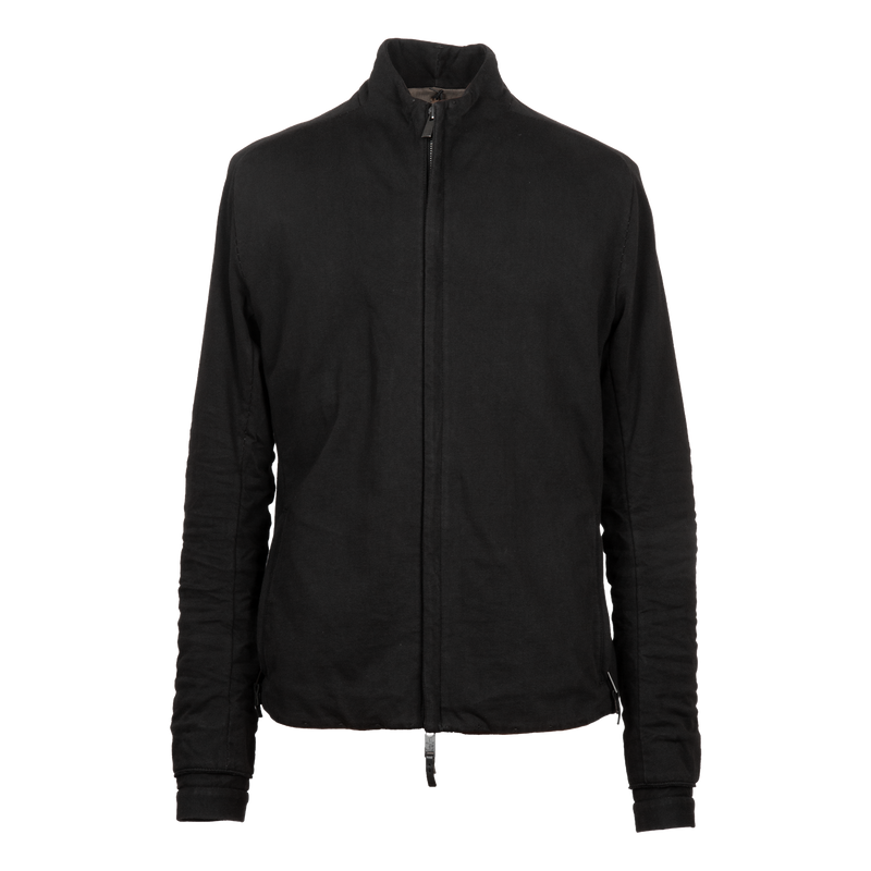 Black Jersey Zip Jacket 
