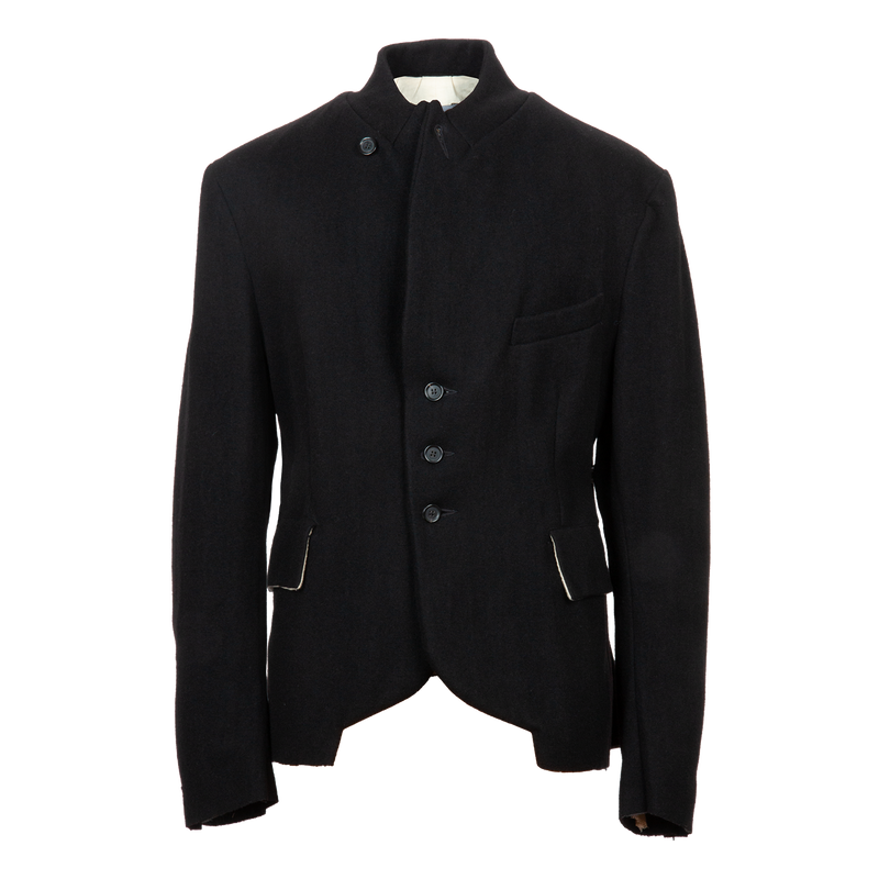 Peak Lapel Wool Jacket 