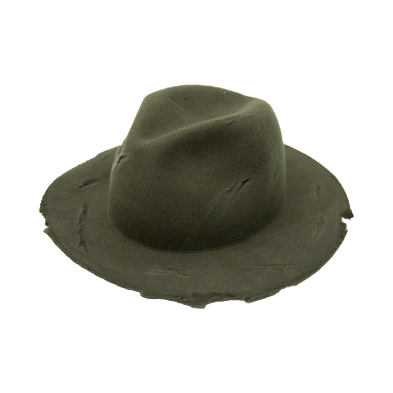 Olive Scarred Hat