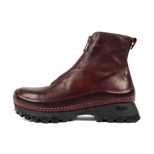 Guidi Lug Sole Front Zip Ankle Boot | Alan Bilzerian