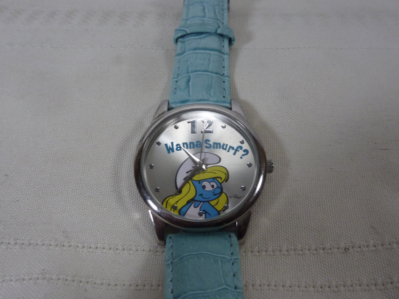 Wanna Smurf 50th Anniversary Quartz Watch F3222611 New Battery