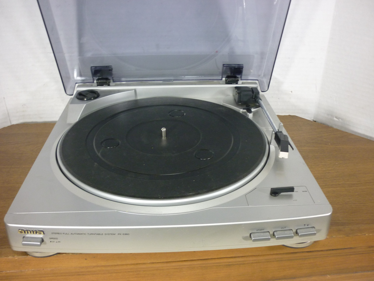 Aiwa Turntable PX-E860u Automatic 2 Speed Record Player Serviced
