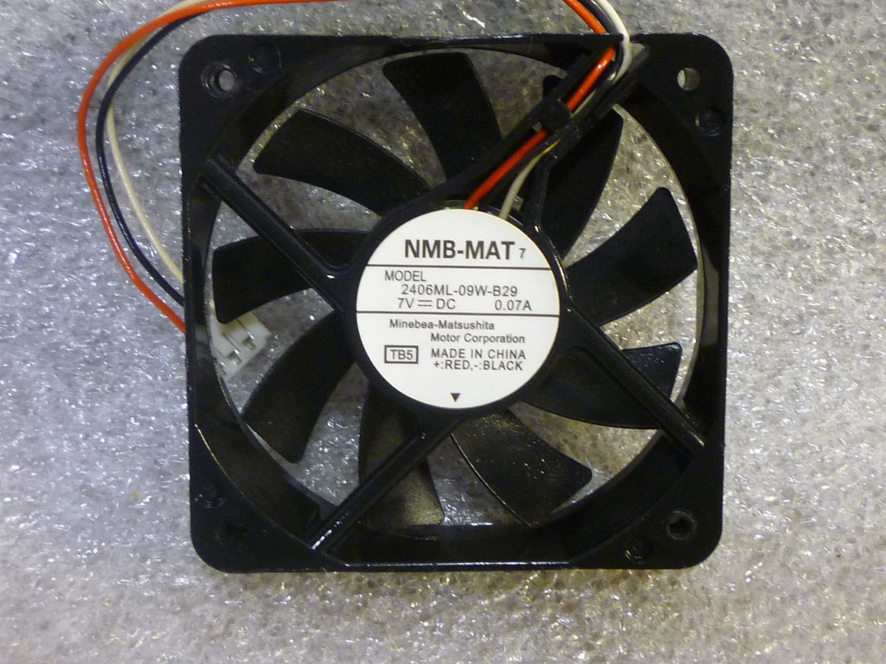 Electronics Cooling Fan #2406ML, 7.0V DC