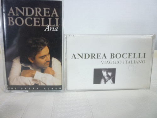 Andrea Bocelli " Viaggio Italiano / Aria " 2 Cassette Tapes