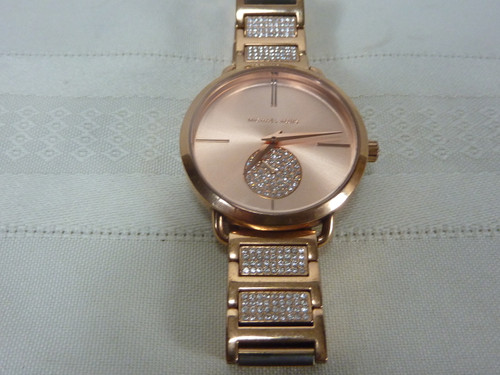 Michael Kors Porta Crystal Ladies Stainless Steel Watch