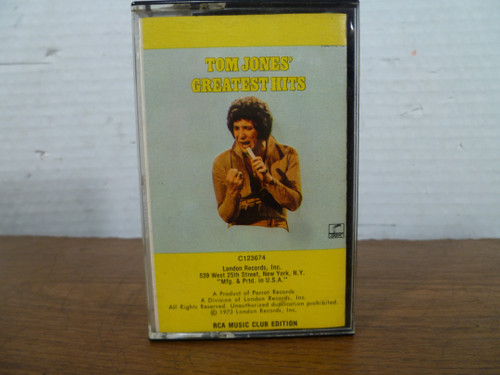 Tom Jones greatest Hits cassette tape
