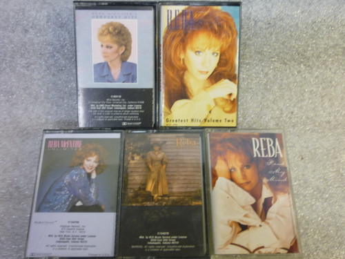 Reba McEntire "Greatest Hits +3" 5 Cassette Tapes
