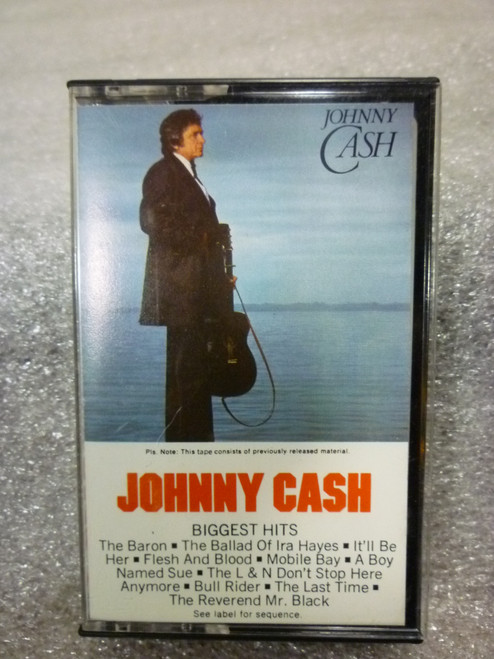 Johnny Cash "Biggest Hits" Cassette Tape