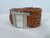 Maurices Unisex Quartz Watch Suede Mesh Band  New Battery