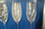 Mikasa Fluted Champagne Etched Crystal 4 Pieces Set New