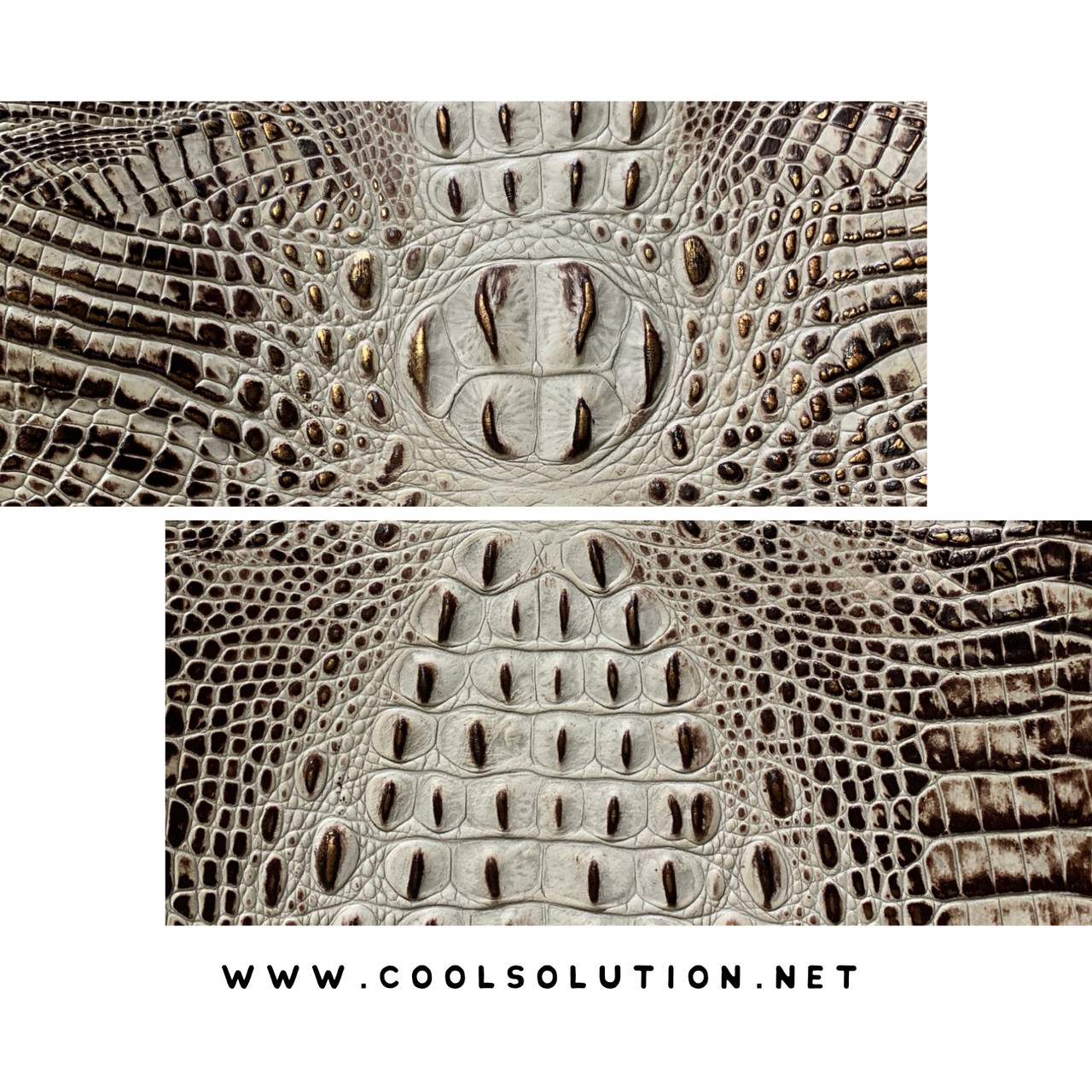 12.5-50MM Flat Faux Crocodile skin pattern Leather Jewelry Cord