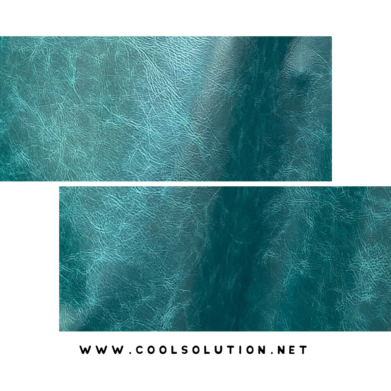 Embossed Faux Leather Sheet - Turquoise