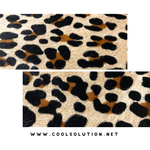 Half Hide Cowhide Leopard Print - 20/23 Sqft Approx, HOH