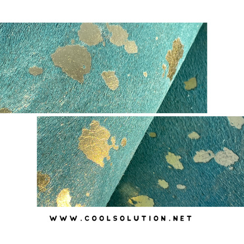 Metallic Acid Wash, Cowhide Metallic, Leather Sheets