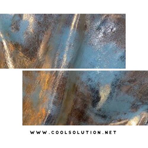 Heavy Metal Turquoise Gold, Nubuck Leather