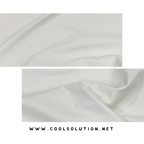 Uptown Cloud full grain white leather with smooth matte finish for luxury upholstery and handbags