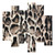 snow leopard, printed leather, printed cowhide, stenciled leather, stenciled cowhide, leopard print, animal print, hair on leather, hoh