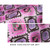 Aztec Leather, Violet Leather, Hand-painted Leather, Aztec Mystic Violet