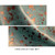 Acid washed metallic leather sheet in turquoise and copper tones on genuine cowhide for western-inspired handbags, wallets, and leatherworking.
