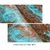 Embossed crocodile cowhide leather in turquoise acid wash finish for wallets, belts, purses, and western projects.