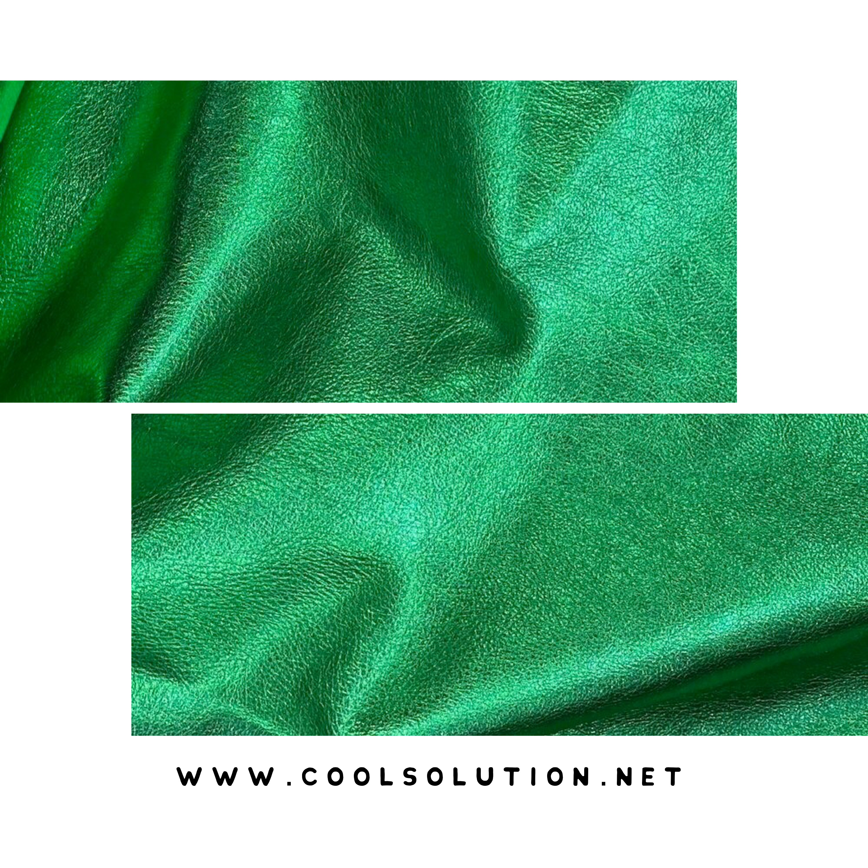 Leather Sheets, Smooth Leather Rio Emerald, Cut to Size, Full Grain Leather