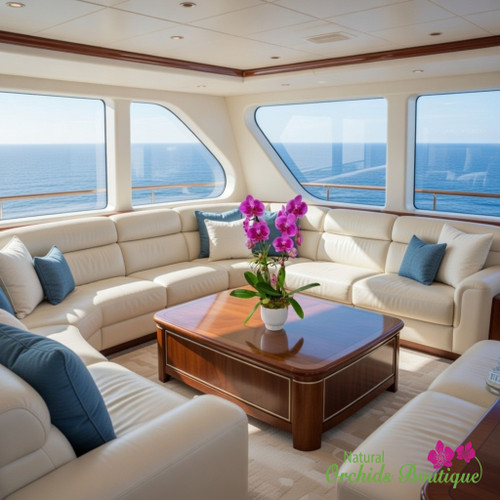 Home Orchid Arrangement | Bright Shine Like A Diamond Phalaenopsis Orchid Arrangement