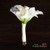 Stylish white mini Calla lilies bouquet, pre-order 3 days before event, luxury floral arrangement for prom or wedding