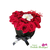 Luxury red rose heart box flower arrangement with same-day delivery in Miami-Dade County