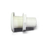 Thru-Hull Fitting  1 1/2"  White Plastic Marine Fitting