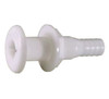 3896-3 Attwood Thru Hull Connector For Hose, White - 3/4"