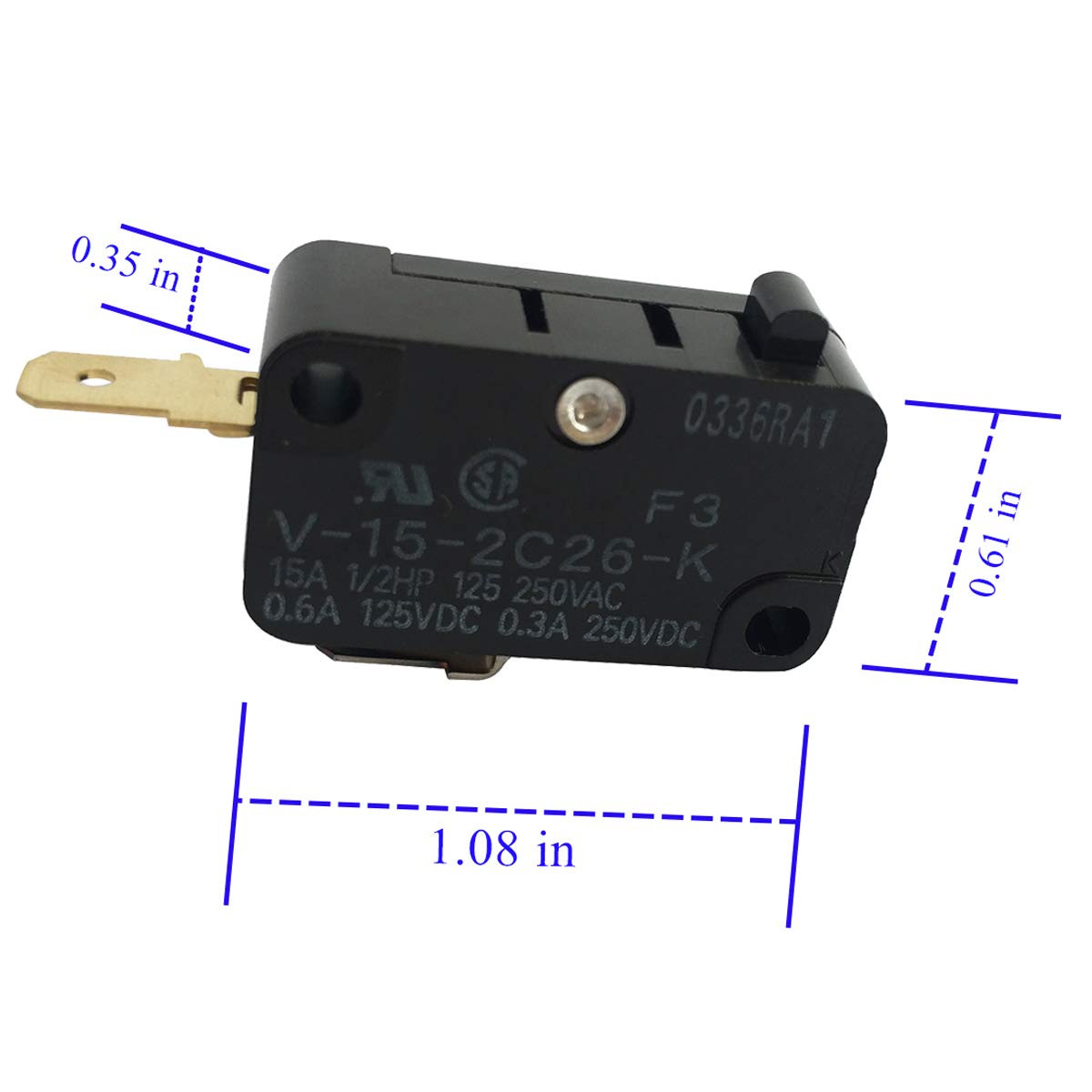 V-15-2C26-K LONYE Switch Snap Action Micro 2088 Ser. Pump 15A 125