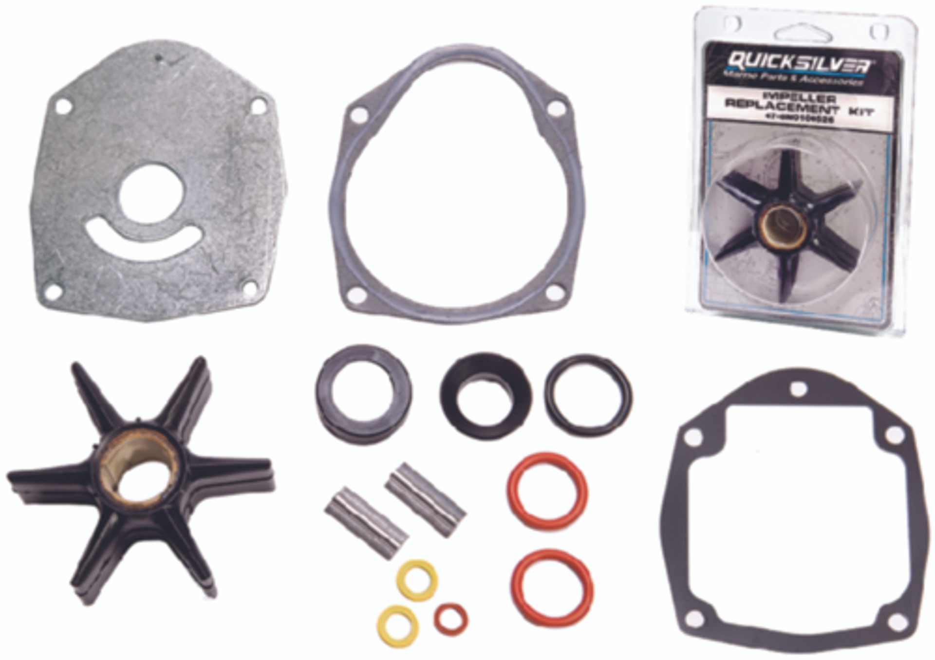 478M0100526 Quicksilver Mercury Water Pump Impeller Kit Primeau's Marine and Small Engines Plus