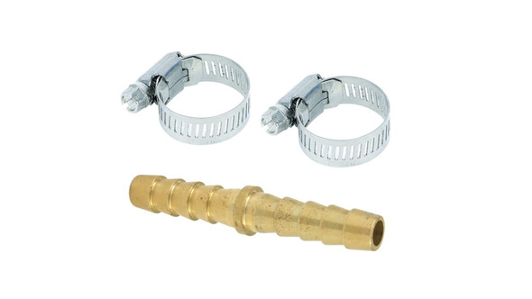 07196 Scepter 1/4" Brass Hose Mender with Clamps