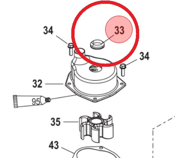 26-861415A1 Quicksilver Mercury Verado Seal Kit