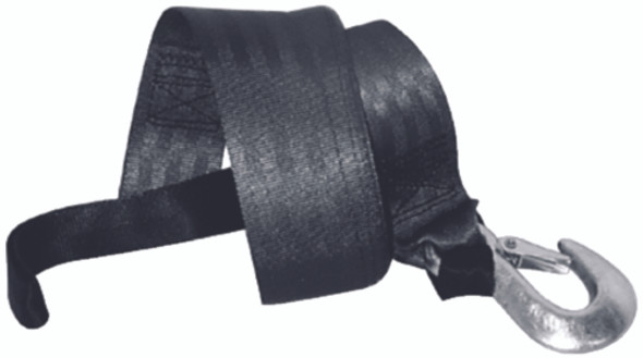 501208 Fulton Loop End Black 2" x 12' PWC Winch Strap 1,800lb