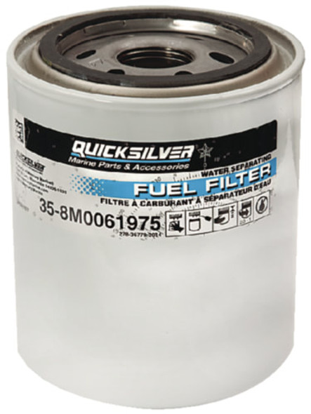 35-8M0061975  Quicksilver Water Separating Fuel Filter, OMC Spin On