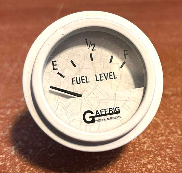 USED GIFLW Gaffrig White Fuel Level Racing Gauge