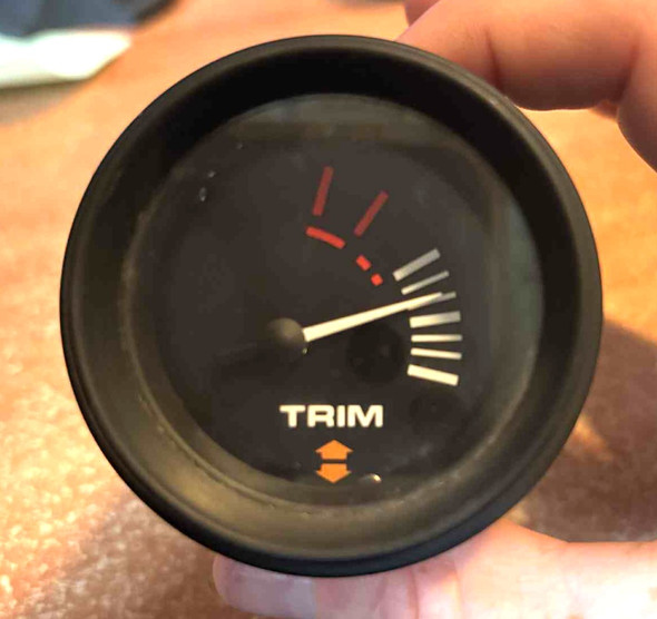 USED 15113A4 Quicksilver Mercury Black 2" Power Trim Gauge USED 15113A4 Quicksilver Mercury Black 2" Power Trim Gauge