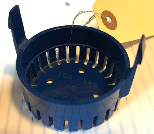 USED 8849 Rule Blue Manual Bilge Pump Base Only USED 8849 Rule Blue Manual Bilge Pump Base Only